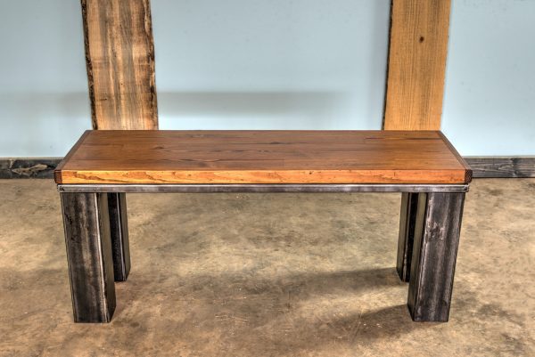 Farm Style Bench Steel Legs - Image 6